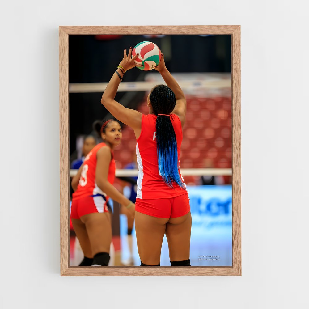Poster Saut de Voleur – affiche Beach-volley (vue 4)
